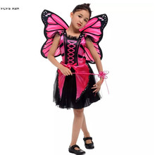 Детские костюмы насекомых на Хэллоуин с бабочками для девочек, сказочные костюмы для косплея из аниме, карнавальное платье для ролевых игр 2024 - купить недорого