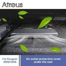 Atreus-pegatina para asiento de coche, cubierta protectora de salida de aire acondicionado para Peugeot 5008, 4008, 3008, 2017, 2018, 1 Juego 2024 - compra barato