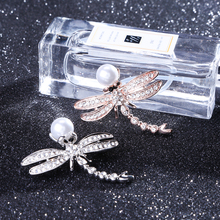 Crystal Vintage Dragonfly Brooches for Women Large Insect Brooch Pin Pearl Animal  Insects Jewelry Banquet Wedding Brooch Gifts 2024 - buy cheap