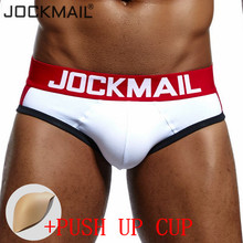 JOCKMAIL brand 5pcs bulge enhancing mens underwear briefs gay underwear push up cup enhancement sexy calzoncillos hombre slip 2024 - buy cheap