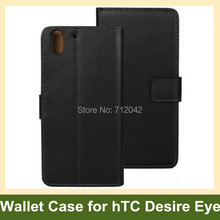 For HTC Desire Eye Case Genuine Leather Wallet Flip Cover Phone Case for HTC Desire Eye with Stand Holder Free Shipping 2024 - buy cheap