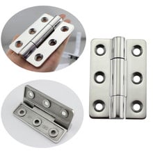 Marine Grade Stainless steel boat door hinge For Home Door Cabinet Drawer Boxes Hinges with 6 Holes 120*90*6.5mm 2024 - buy cheap