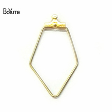 BoYuTe 50Pcs Metal Copper Diamond Shape Wire Accessories Earring Hoops for Jewelry Making 2024 - buy cheap
