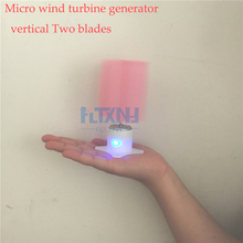 Luces LED pequeñas de eje Vertical, conjunto completo de cuchillas de turbina aerogeneradora, generador de viento artesanal, molino de viento de color rosa, 10w 2024 - compra barato