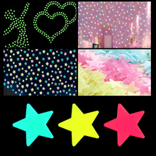 50 pcs 3D Estrelas Brilham No Escuro Adesivos de Parede Luminous Fluorescente Adesivos de Parede Para Crianças Sala Teto Do Quarto Do Bebê decoração Da Sua casa 2024 - compre barato