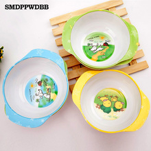 SMDPPWDBB Toddler Baby Kids Child Feeding Training Bowl Binaural Baby Feeding Set Bowl Tableware Children Plate Bowl Spoon 2024 - buy cheap