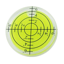 Nivel de burbuja de Bullseye acrílico, 32x7mm, accesorios de burbuja de nivel redondo, Verde 2024 - compra barato