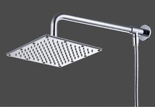 Newly US Free Shipping 8 inch Square Rainfall Shower Head With Shower Arm Stainless Steel Chrome Finish 2024 - buy cheap