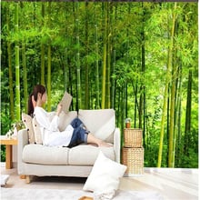 beibehang 3d room wallpaper custom mural non-woven wall sticker picture 3 d Freshness of bamboo painting photo wallpaper 2024 - buy cheap