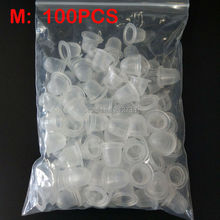 Free Shipping 100pcs/lot M tattoo ink cup for tattoo machine Soft Silicone Ink Cups for makeup blade needles 2024 - buy cheap