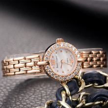 Reloj pequeño para mujer y mujer, pulsera de acero inoxidable con perlas de imitación, regalo para niña, caja de corona real 2024 - compra barato