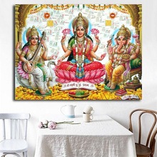 5D Diy Diamond Painting Mosaic God of wealth diamond embroidery Lakshmi Diamond Cross stitch Set Diamond Embroidery Crafts C734 2024 - buy cheap