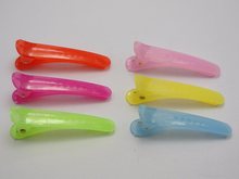 50 Mixed Colour Plastic Prong Alligator Hair Clips Bows DIY 45mm 2024 - buy cheap