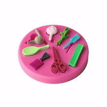 Molde de silicone angrly para decoração de bolo, ferramenta de silicone para barbeiro para decoração de bolo, cobertura, bolo, natal 2024 - compre barato