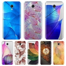 Phone Case For Meizu M6 M5 M3 M2 Note Blue Purple Leaf Silicone Soft Back Cover For Meizu M2 M3 M3S M5 M5C M5S M6 M6S M6T Case 2024 - buy cheap