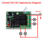 RF Transmissor Receptor Syatem Iluminação Interruptor de Controle Remoto Sem Fio 315 mhz 433 mhz Para DC 12 V 10A 4CH Casa garagem - foto 2026 RF Transmissor Receptor Syatem Iluminação Interruptor de Controle Remoto Sem Fio 315 mhz 433 mhz Para DC 12 V 10A 4CH Casa garagem - foto 2026