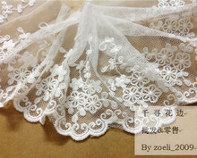 5 Yard/lot high quality diy handmade clothes accessories lace fabric decoration vintage 11cm lace trim black white 2024 - buy cheap