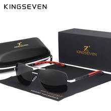 KINGSEVEN 2019 Brand Men Aluminum Sunglasses HD Polarized UV400 Mirror Male Sun Glasses Women For Men Oculos de sol N724 2024 - buy cheap