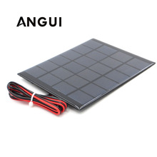 6V 2Watt with 100cm extend cable Solar Panel Polycrystalline Silicon DIY Battery Charger Module Mini Solar Cell wire toy 2024 - buy cheap