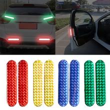 2 Pieces/set Car Reflective Stickers Car Door Wheel Eyebrow Sticker Decal Warning Tape Safety Mark Reflective Strips 2024 - buy cheap