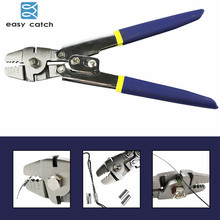 Easy Catch Stainless Steel 0.1-2.2mm Copper Tube Crimping Fishing Pliers Terminal Fishing Line Cutter Scissors Tool 2024 - buy cheap