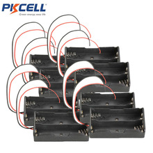 Cajas de almacenamiento para baterías, soporte de Clip de 3,7 V, caja con cable de plomo, 2 celdas, 18650, 18650, color negro, 5 uds. 2024 - compra barato