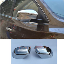 For Nissan March 2011-2017 Car ABS Chrome Decoration Rear View Rearview Side Glass Mirror Cover Trim Frame 2pcs 2024 - buy cheap