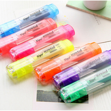 7 цветов водный маркер ручка, яркие цвета, флуоресцентный маркер ручка для рисования из Кореи Kawaii канцелярские принадлежности Школьные принадлежности 2024 - купить недорого