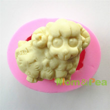 Mom & Pea-molde de silicona de grado alimenticio para decoración de tartas, Fondant, 3D, 0605 gratis, para manualidades 2024 - compra barato