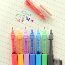 7 Color gel ink pen 0.5mm ballpoint Syringe refill Roller ball pens for writing Office School supplies Caneta escolar CB663 2024 - buy cheap