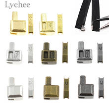 Lychee Life 10 Sets Metal Repair Zipper Stopper Open End Zipper Stopper DIY Sewing Zipper Accessories for Clothes 2024 - buy cheap