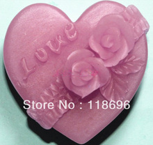 Molde de silicona de modelado de rosas 3D, molde de jabón corazón decorativo para pasteles, molde de pastel manual hecho a mano, n. °: SO108 2024 - compra barato