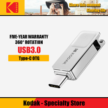 Kodak K223C 16GB Metal USB Flash Drive USB3.1 Type-C OTG 32GB Memory stick 64GB memoria usb USB 3.0 128GB pendrive cle usb 2024 - buy cheap
