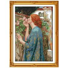 Woman and Flowers Patterns Counted   Cross Stitch Set Wholesale Cross-stitch Kits Embroidery Needlework 2024 - buy cheap