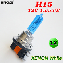 Hippcron H15 Halogen Lamp 12V 15/55W 5000K Super White Dark Blue Glass Auto Headlights Car Bulb 2024 - buy cheap