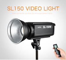 Godox-Lámpara de luz LED continua SL150, 150W, versión amarilla, 3200K, para estudio, montaje de vídeo Bowens + Control remoto 2024 - compra barato