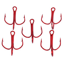 10 PCS / lot 2 # 4 # 6 # 8 # 10 # High Carbon Steel Fishing Hook Triple Inverted Hooks Fishing Tackle Round Dend Triple Sea Bass 2024 - buy cheap