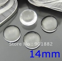 Free shipng~! 100pcs/lot 14mm clear domed magnifying round glass cameo, photo jewelry pendant inserts 2024 - buy cheap