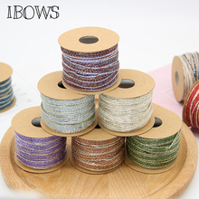 IBOWS 7mm*10m Retro Woven Fish Silk Rope Hemp Cord for DIY Earrings Handmade Bows Pendant Jewelry Materials Patry Decoration 2024 - buy cheap