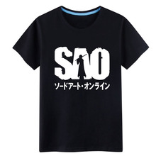 Japanese Sword Art Online T-Shirt Anime SAO Luminous short-sleeve men Tshirt Fashion Women Men Cotton Tees Tops 2024 - buy cheap