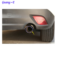car Styling cover muffler exterior end pipe dedicate stainless steel exhaust tip tail outlet 2pcs for Mazda CX-5 CX5 2015 2016 2024 - buy cheap