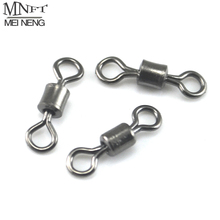 MNFT 50PCS12.5mm-8mm Ball Bearing Fishing Rolling Swivel Solid Rings Connectors Stainless Anti Corrosion Tackle Accessory 6#-14# 2024 - buy cheap