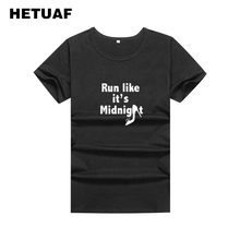 HETUAF Like It's Midnight Printed Tshirt Women 2018 Fashion High-heeled Graphic Tees Women Hip Hop Punk Camiseta Feminina 2024 - buy cheap