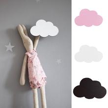 Nordic Style Wall Hook Cartoon Cloud Kids Room Wooden Stickers Wall Hanging Hook Home Decor Wall Decoration wall art Small cloud 2024 - buy cheap