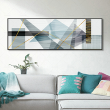 Quadros abstratos em tela, amarelo e ciano-azul, pintura, poster da moda, arte de parede de algo estranho, para decoração de casa, sala de estar 2024 - compre barato