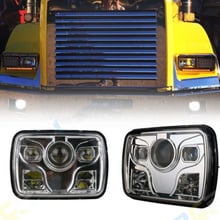 Faros delanteros LED para Jeep Cherokee r7x6 ", 80W, haz alto/bajo aprobado, compatible con H6014, H6052, H6054, 6054 2024 - compra barato