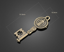 50pcs Antique Bronze Jesus Keys Charms Pendant-DIY Jewelry Findings Earring Necklace Bracelet Fashion Accessories 51.5mmX19.4mm 2024 - buy cheap