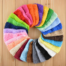 6Pcs/lot DIY Tutu Tube Skirt Hair Accessories Elastic Handmade Kint Crochet 7*14CM Headwear Wholesale Chest Wrap U Pick Colors 2024 - buy cheap