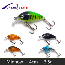 Mini Crankbait Fishing Lures 4cm 3.5g Pesca Minnow Fish Japan Hard Bait Isca Artificial Lures Swimbait  Wobblers Fishing Tackle 2024 - buy cheap