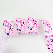 Beautiful flower ribbon pink grosgrain ribbon DIY handmade Hair accessories Material gift wrap 16mm 22mm 25mm 38mm 57mm 75mm 2024 - buy cheap